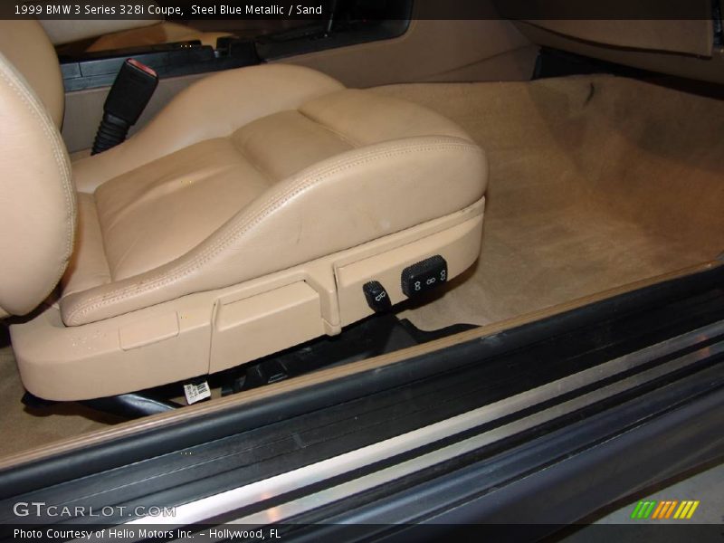 Steel Blue Metallic / Sand 1999 BMW 3 Series 328i Coupe