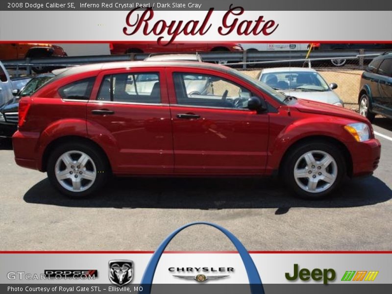 Inferno Red Crystal Pearl / Dark Slate Gray 2008 Dodge Caliber SE