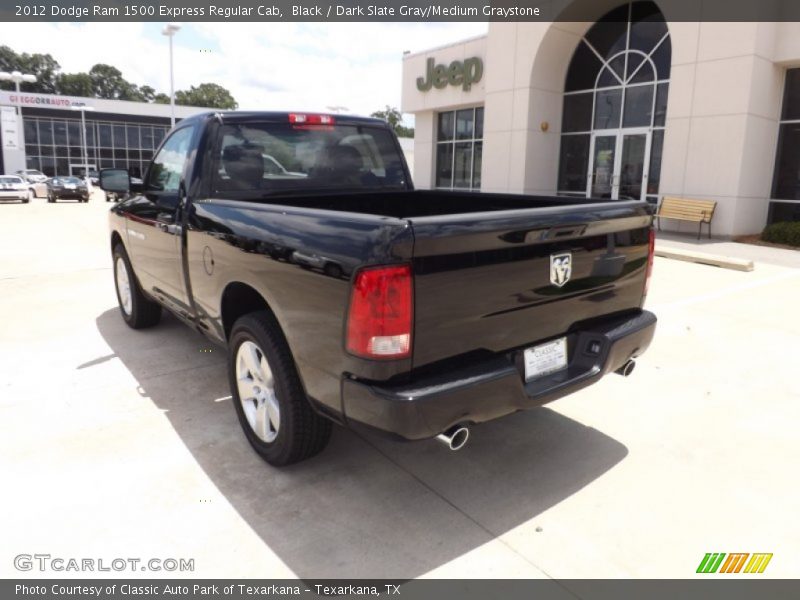 Black / Dark Slate Gray/Medium Graystone 2012 Dodge Ram 1500 Express Regular Cab