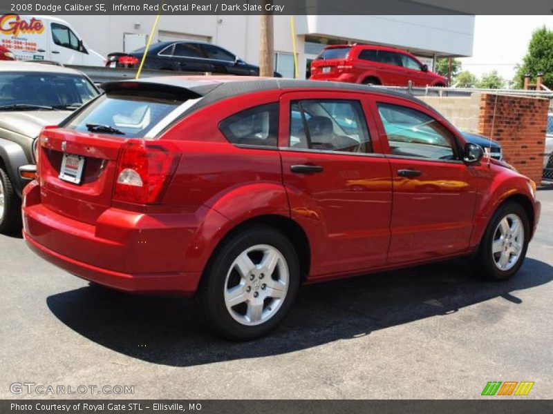 Inferno Red Crystal Pearl / Dark Slate Gray 2008 Dodge Caliber SE