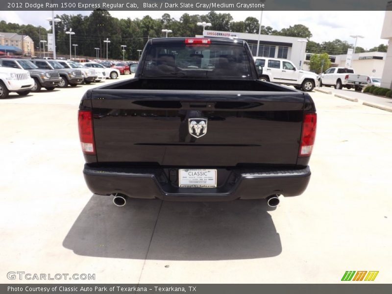 Black / Dark Slate Gray/Medium Graystone 2012 Dodge Ram 1500 Express Regular Cab
