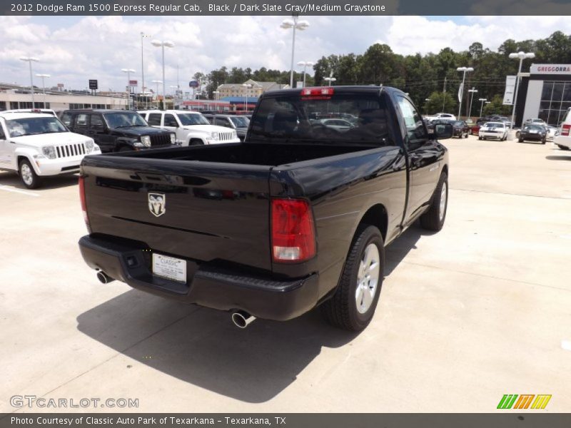 Black / Dark Slate Gray/Medium Graystone 2012 Dodge Ram 1500 Express Regular Cab