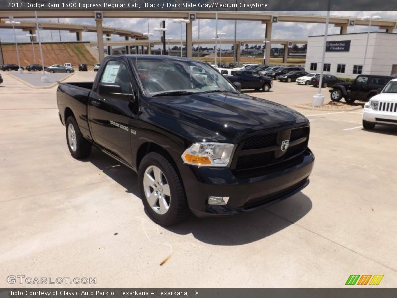 Black / Dark Slate Gray/Medium Graystone 2012 Dodge Ram 1500 Express Regular Cab