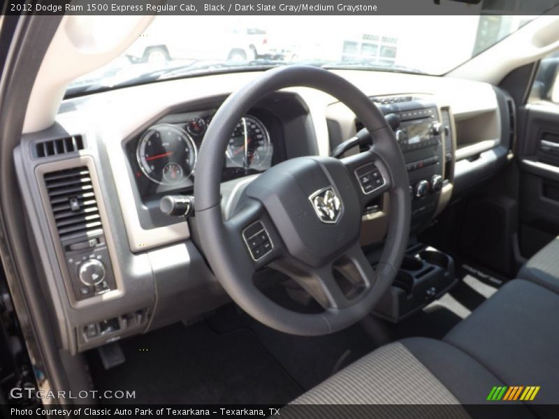 Black / Dark Slate Gray/Medium Graystone 2012 Dodge Ram 1500 Express Regular Cab