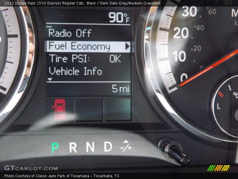 Black / Dark Slate Gray/Medium Graystone 2012 Dodge Ram 1500 Express Regular Cab