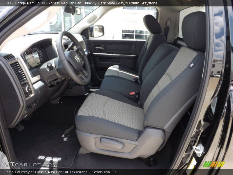 Black / Dark Slate Gray/Medium Graystone 2012 Dodge Ram 1500 Express Regular Cab