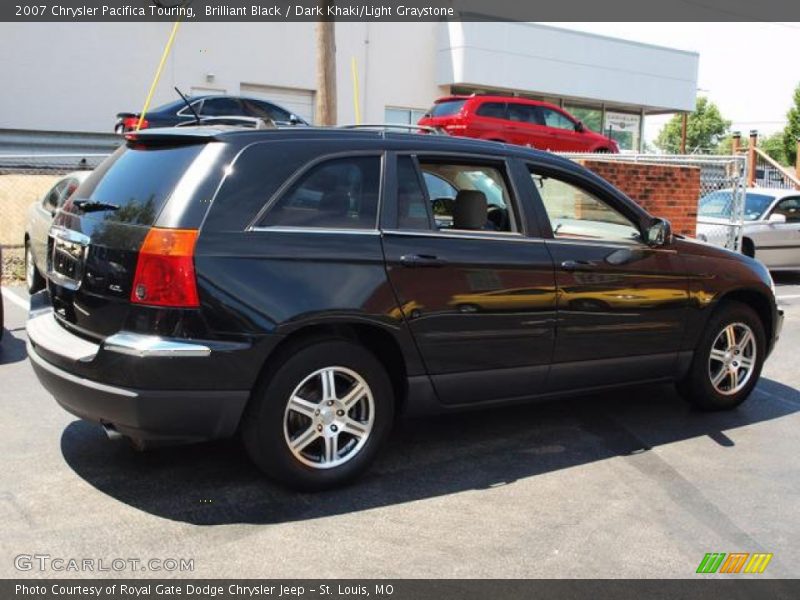 Brilliant Black / Dark Khaki/Light Graystone 2007 Chrysler Pacifica Touring