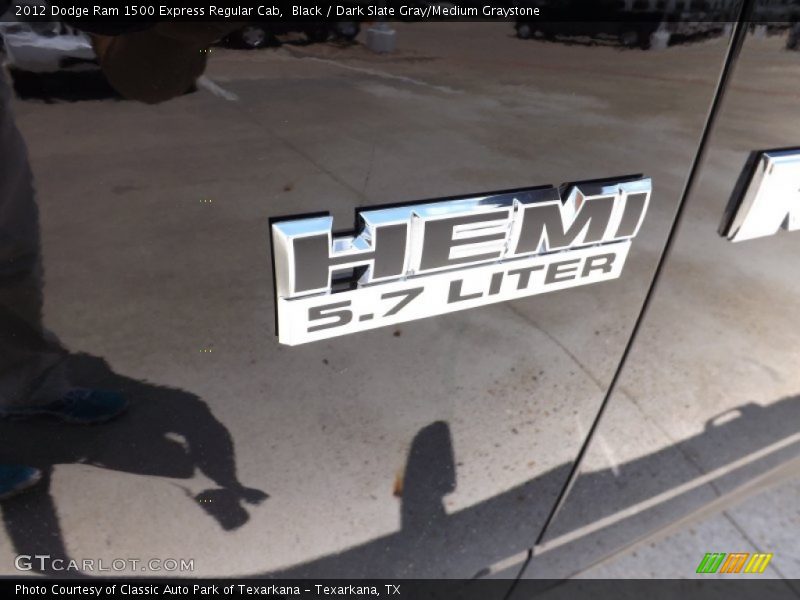 Black / Dark Slate Gray/Medium Graystone 2012 Dodge Ram 1500 Express Regular Cab