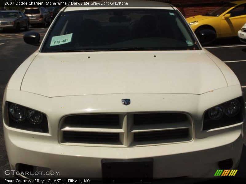 Stone White / Dark Slate Gray/Light Graystone 2007 Dodge Charger