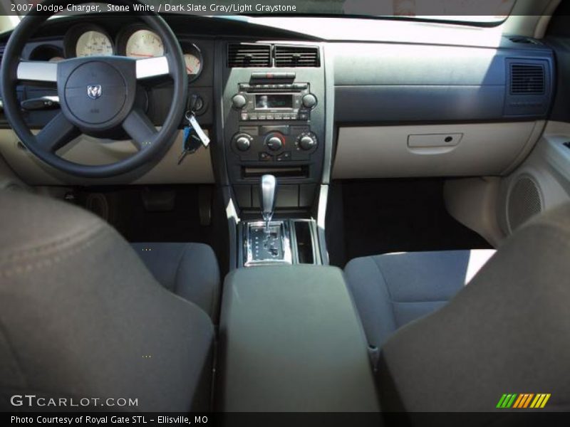 Stone White / Dark Slate Gray/Light Graystone 2007 Dodge Charger