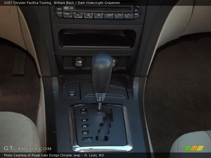 Brilliant Black / Dark Khaki/Light Graystone 2007 Chrysler Pacifica Touring
