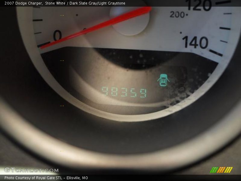 Stone White / Dark Slate Gray/Light Graystone 2007 Dodge Charger