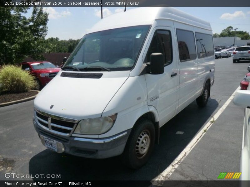 Arctic White / Gray 2003 Dodge Sprinter Van 2500 High Roof Passenger