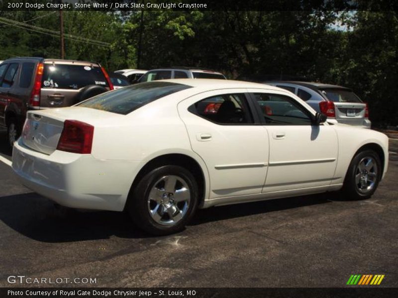 Stone White / Dark Slate Gray/Light Graystone 2007 Dodge Charger