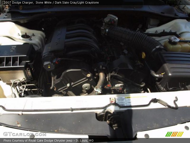 Stone White / Dark Slate Gray/Light Graystone 2007 Dodge Charger