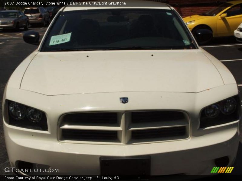 Stone White / Dark Slate Gray/Light Graystone 2007 Dodge Charger