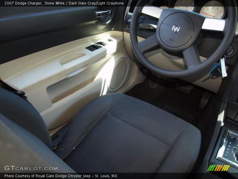 Stone White / Dark Slate Gray/Light Graystone 2007 Dodge Charger