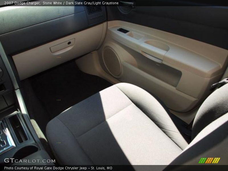 Stone White / Dark Slate Gray/Light Graystone 2007 Dodge Charger