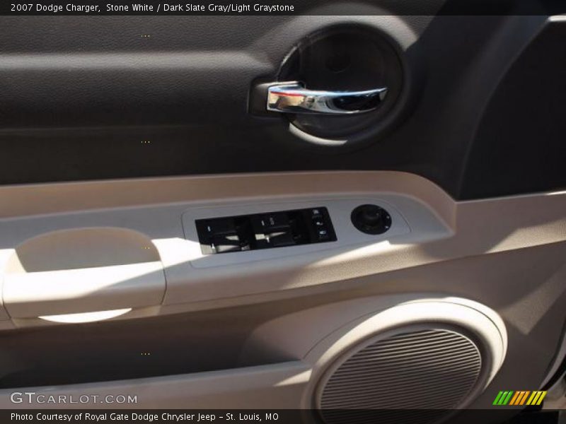 Stone White / Dark Slate Gray/Light Graystone 2007 Dodge Charger