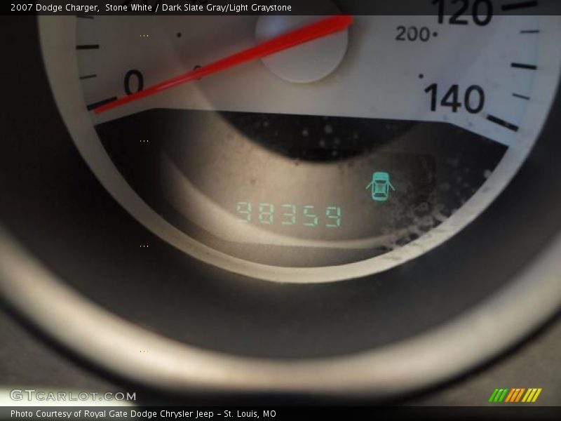 Stone White / Dark Slate Gray/Light Graystone 2007 Dodge Charger