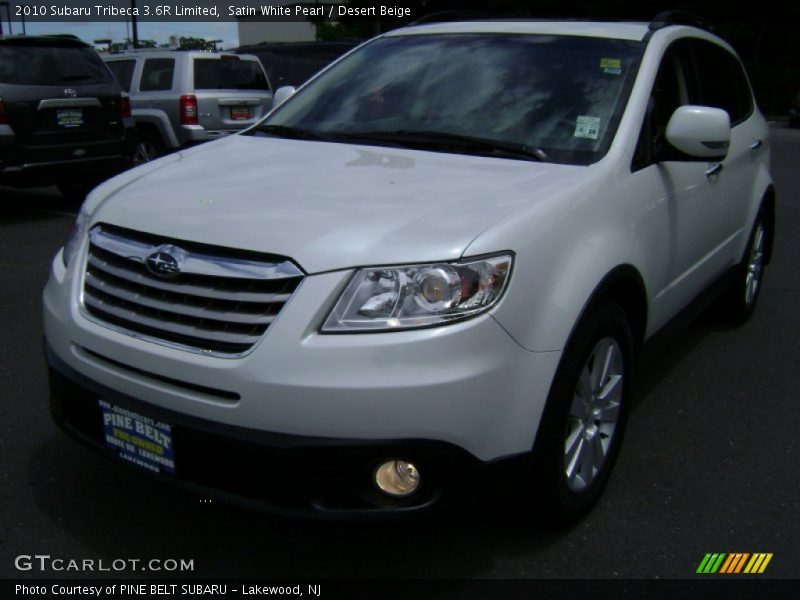 Satin White Pearl / Desert Beige 2010 Subaru Tribeca 3.6R Limited