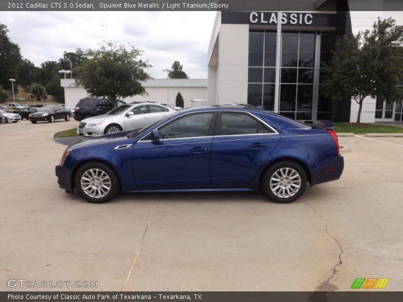 Opulent Blue Metallic / Light Titanium/Ebony 2012 Cadillac CTS 3.0 Sedan