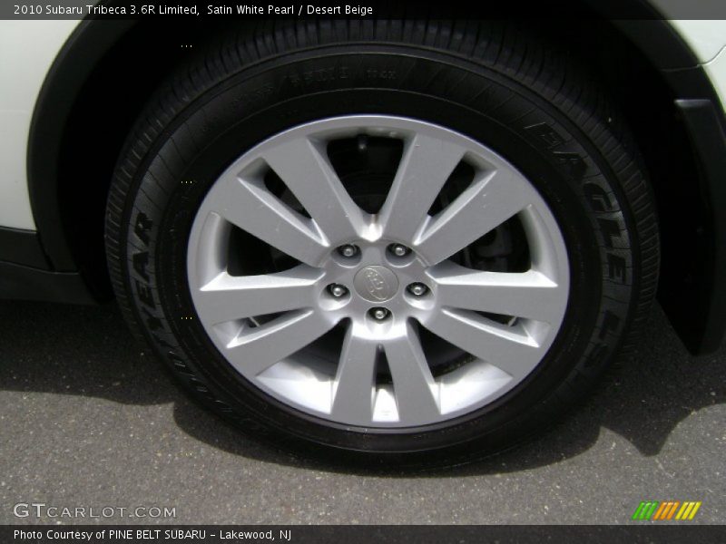 Satin White Pearl / Desert Beige 2010 Subaru Tribeca 3.6R Limited