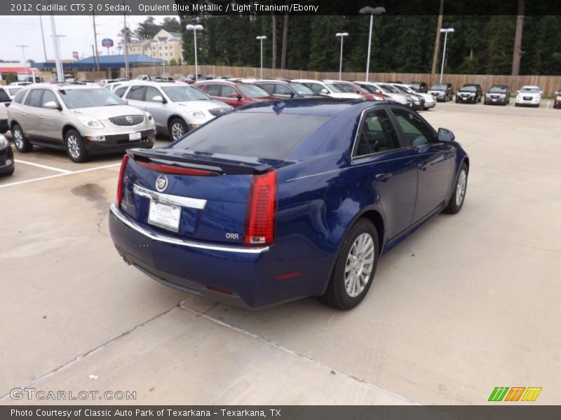 Opulent Blue Metallic / Light Titanium/Ebony 2012 Cadillac CTS 3.0 Sedan