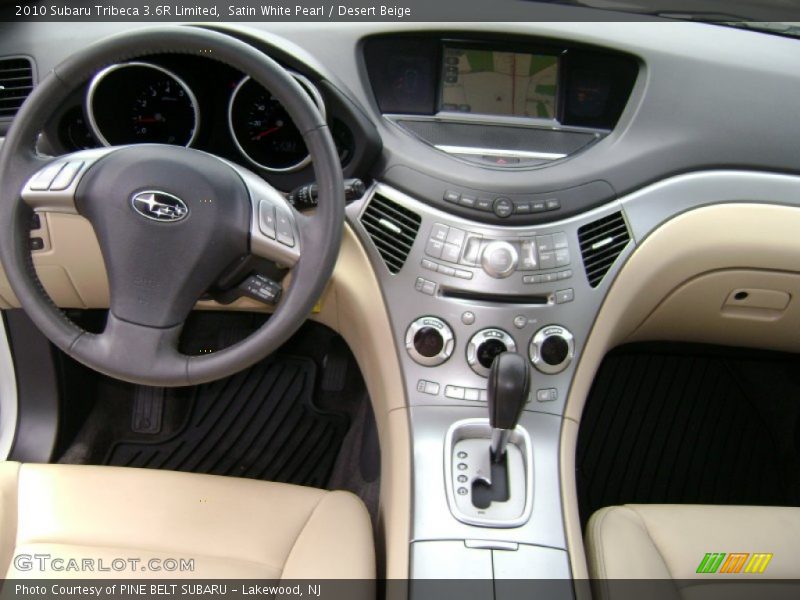 Satin White Pearl / Desert Beige 2010 Subaru Tribeca 3.6R Limited