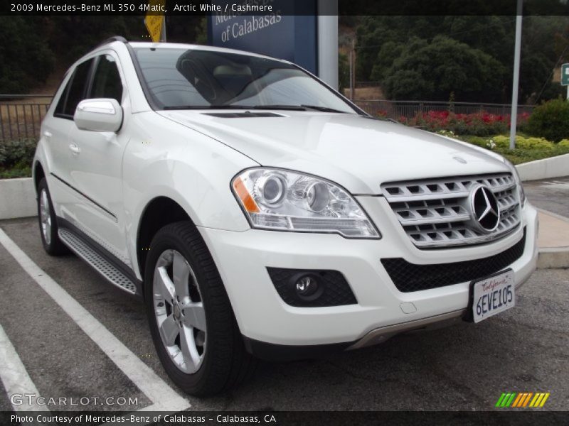 Arctic White / Cashmere 2009 Mercedes-Benz ML 350 4Matic