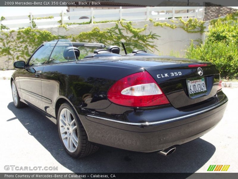 Black / Black 2009 Mercedes-Benz CLK 350 Cabriolet