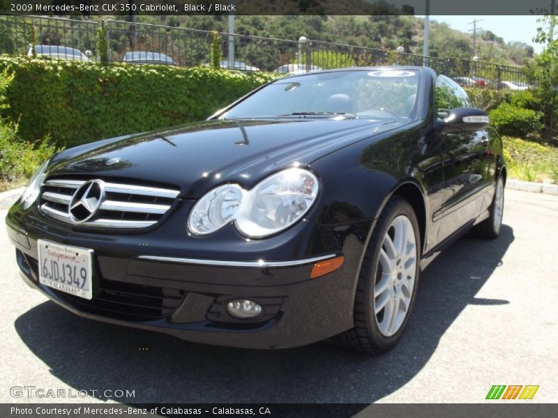 Black / Black 2009 Mercedes-Benz CLK 350 Cabriolet