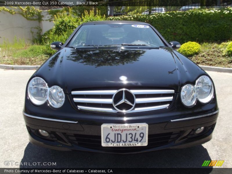 Black / Black 2009 Mercedes-Benz CLK 350 Cabriolet