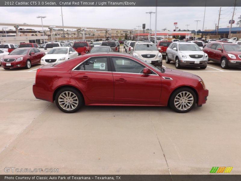 Crystal Red Tintcoat / Light Titanium/Ebony 2012 Cadillac CTS 3.0 Sedan