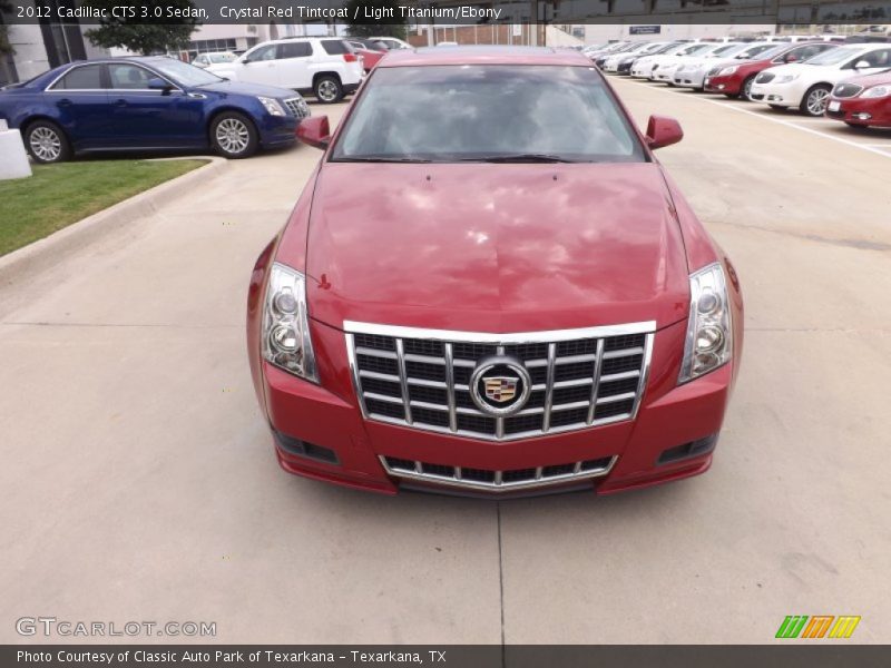 Crystal Red Tintcoat / Light Titanium/Ebony 2012 Cadillac CTS 3.0 Sedan