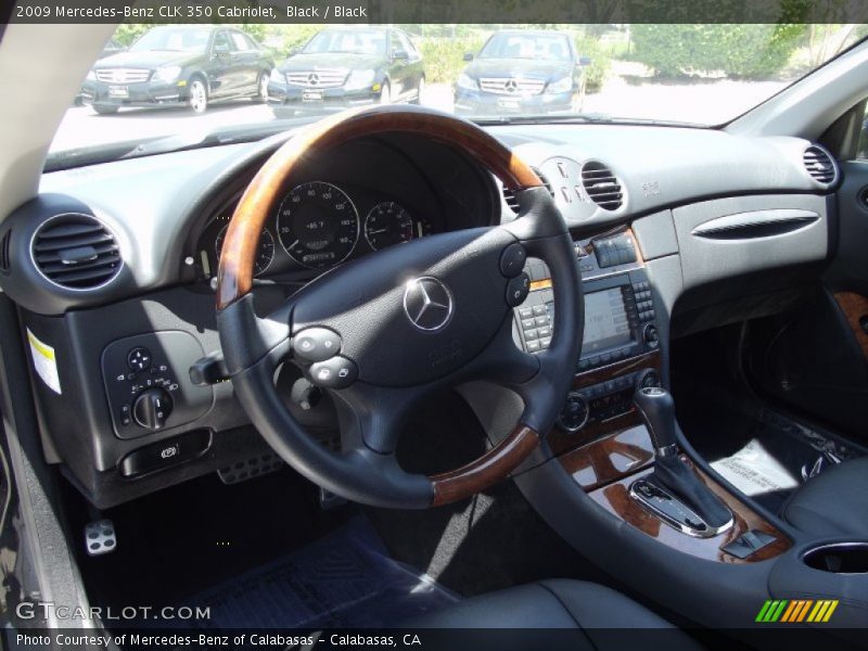 Black / Black 2009 Mercedes-Benz CLK 350 Cabriolet