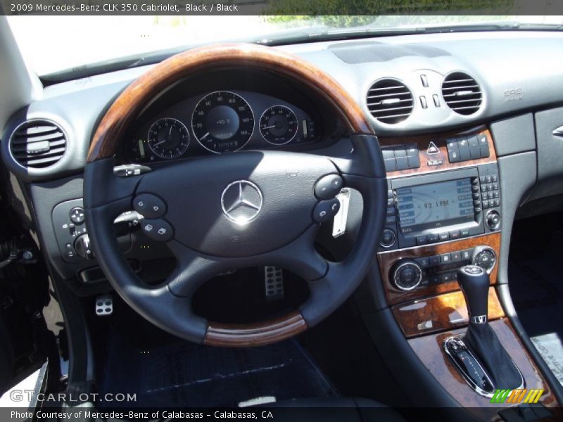Black / Black 2009 Mercedes-Benz CLK 350 Cabriolet