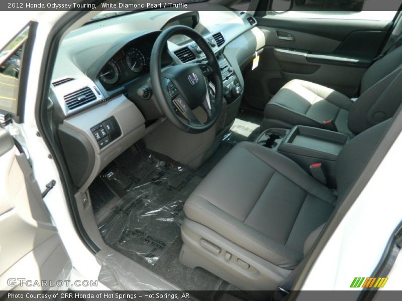 White Diamond Pearl / Truffle 2012 Honda Odyssey Touring