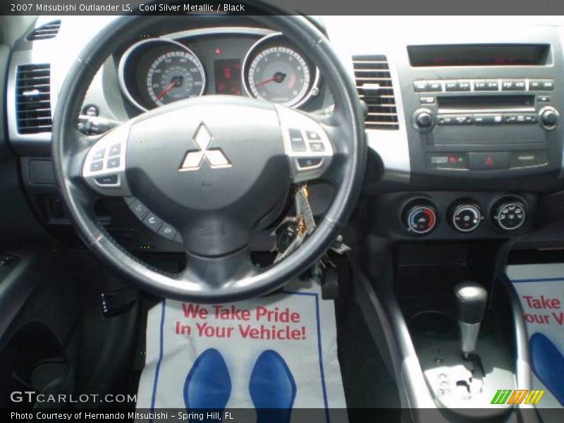 Cool Silver Metallic / Black 2007 Mitsubishi Outlander LS