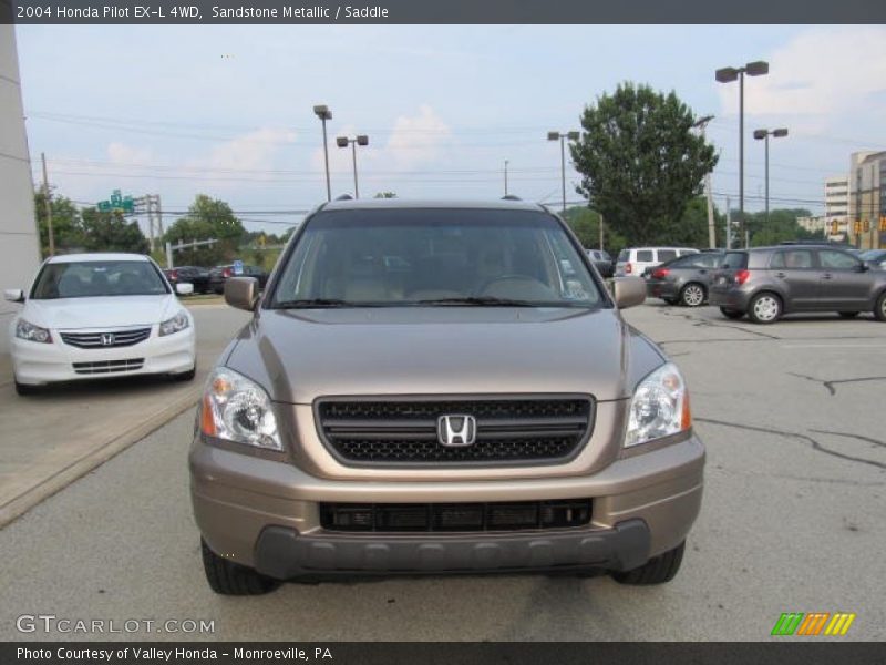 Sandstone Metallic / Saddle 2004 Honda Pilot EX-L 4WD