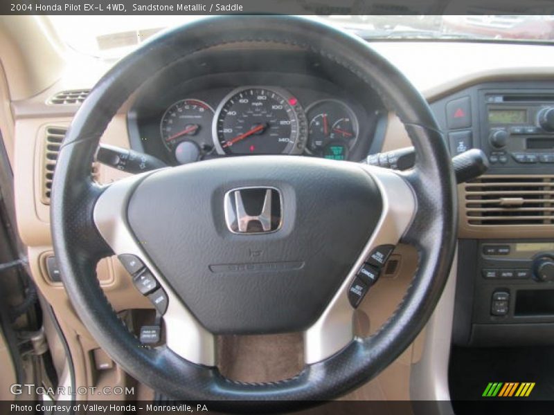 Sandstone Metallic / Saddle 2004 Honda Pilot EX-L 4WD