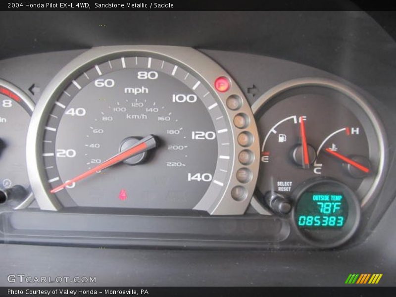 Sandstone Metallic / Saddle 2004 Honda Pilot EX-L 4WD