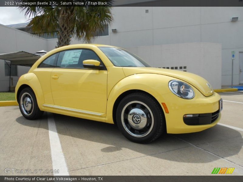 Saturn Yellow / Titan Black 2012 Volkswagen Beetle 2.5L