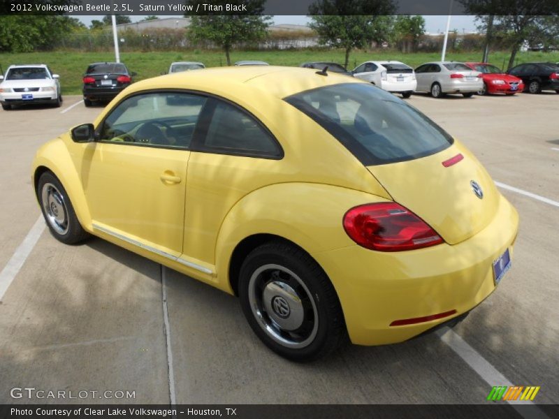 Saturn Yellow / Titan Black 2012 Volkswagen Beetle 2.5L