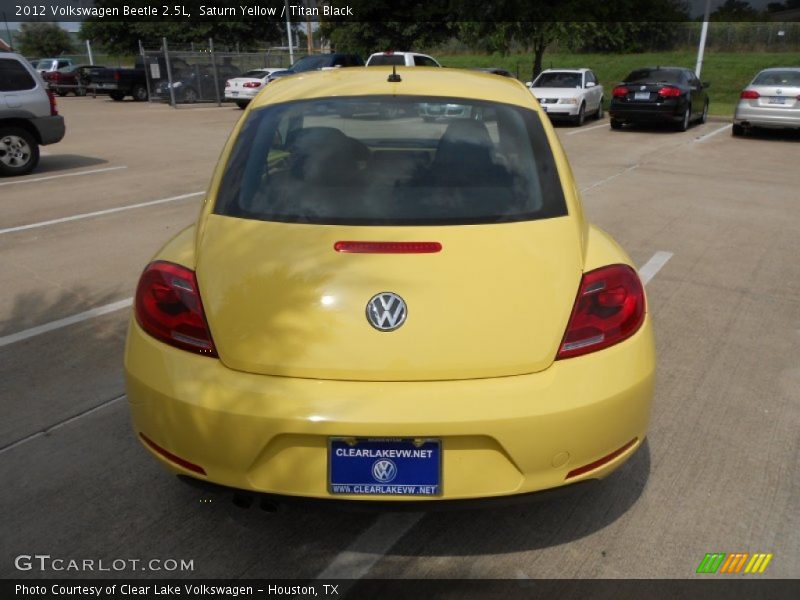 Saturn Yellow / Titan Black 2012 Volkswagen Beetle 2.5L