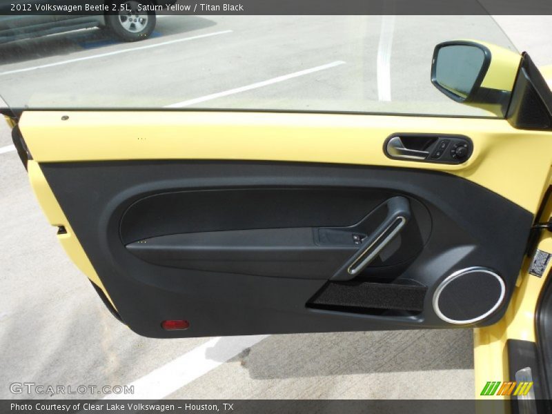 Saturn Yellow / Titan Black 2012 Volkswagen Beetle 2.5L