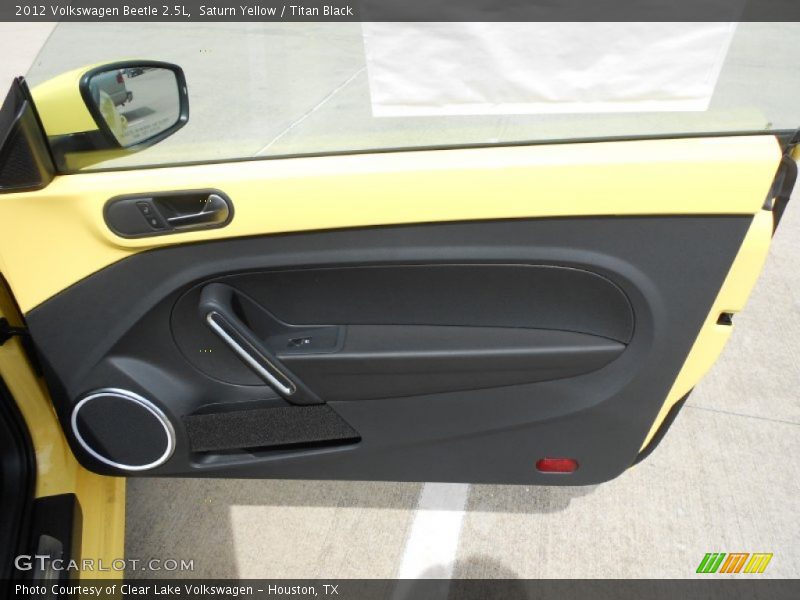 Saturn Yellow / Titan Black 2012 Volkswagen Beetle 2.5L
