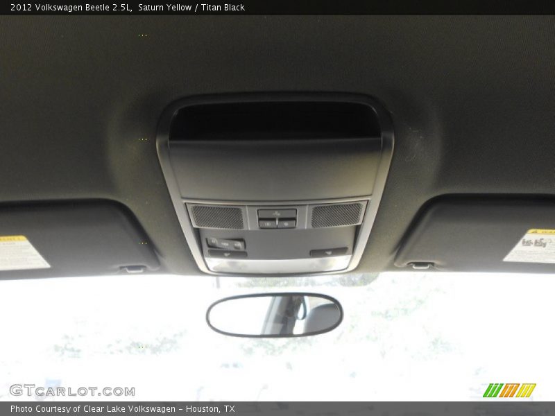 Saturn Yellow / Titan Black 2012 Volkswagen Beetle 2.5L