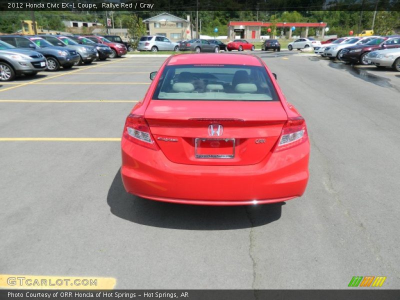 Rallye Red / Gray 2012 Honda Civic EX-L Coupe