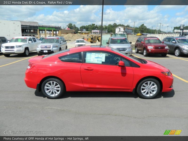 Rallye Red / Gray 2012 Honda Civic EX-L Coupe